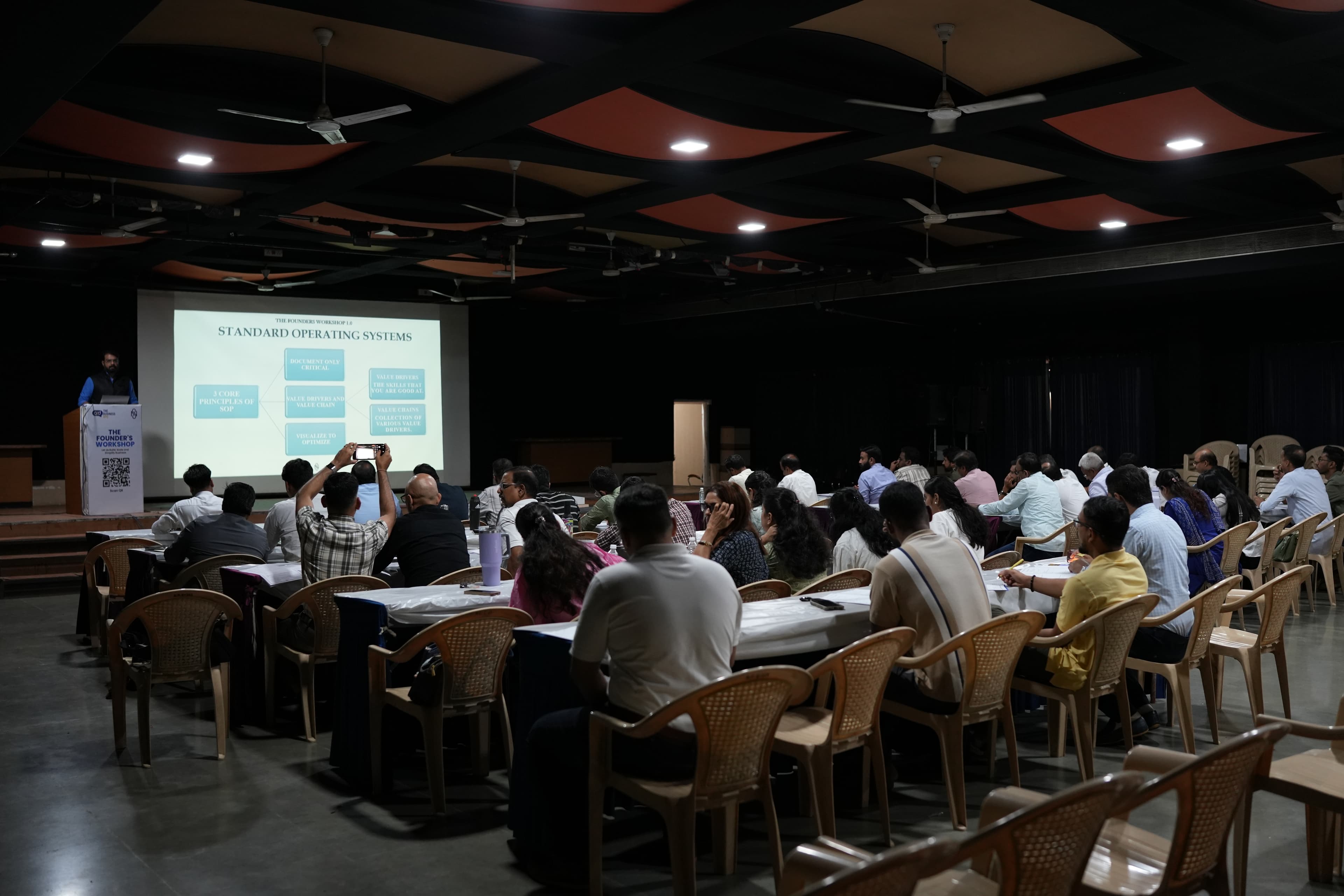 Founders collaborating during the workshop